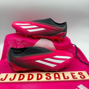 Adidas X Speedportal + FG Pink Black Soccer Cleats GZ5126 Men's 5.5 Women’s 6.5  New