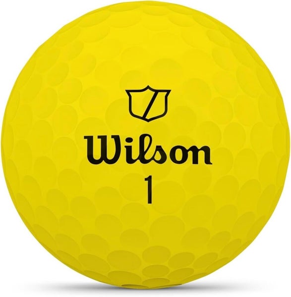 Wilson Staff 2025 Duo Soft Golf Balls - World's Softest Golf Ball - Matte Yellow