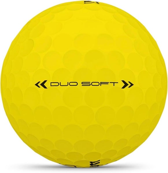 Wilson Staff 2025 Duo Soft Golf Balls - World's Softest Golf Ball - Matte Yellow