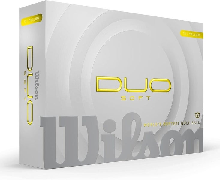 Wilson Staff 2025 Duo Soft Golf Balls - World's Softest Golf Ball - Matte Yellow