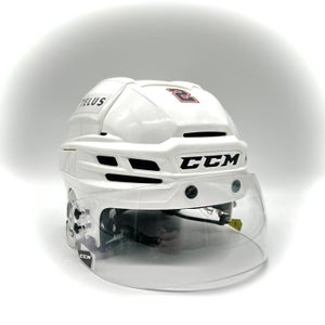 CCM Super Tacks X - Used Pro Stock Hockey Helmet (White)