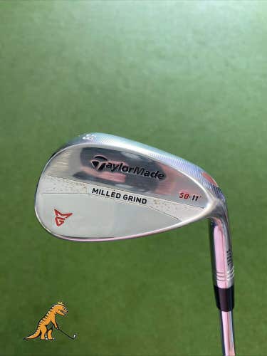 Used TaylorMade Milled Grind 58.11* Lob Wedge Dynamic Gold Wedge Flex Steel