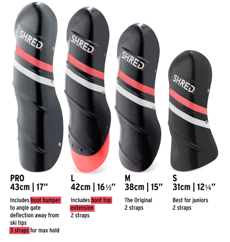 SHRED shinguards sz med/38cm