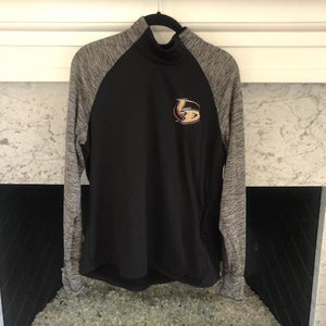 Anaheim Ducks Lady Ducks Ice Hockey Long Sleeve Thermal Thumbholes Tee Top XL