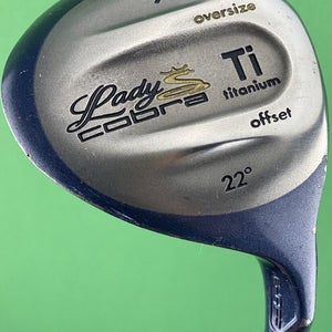 Lady Cobra Oversize Ti Titanium Offset Fairway 7-Wood 7W 22* L-Flex Right Hand