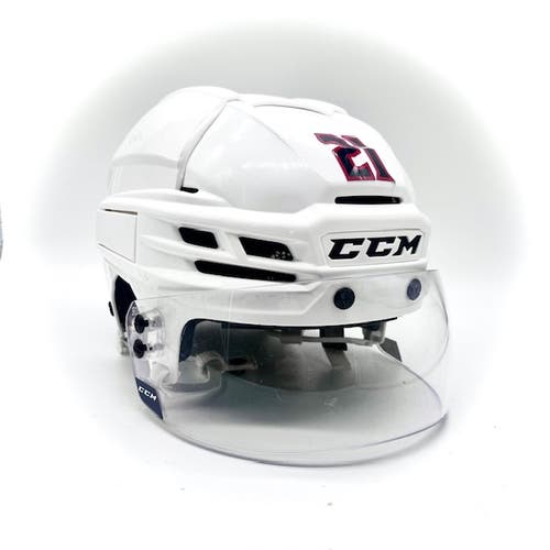 CCM Super Tacks X - Used Pro Stock Hockey Helmet (White)