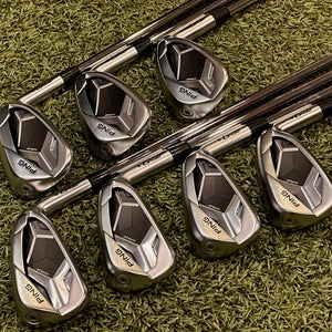 PING G430 Iron Set Black Dot 5-PW + 45* GW Steel Stiff S-Flex RH MINT! #88815