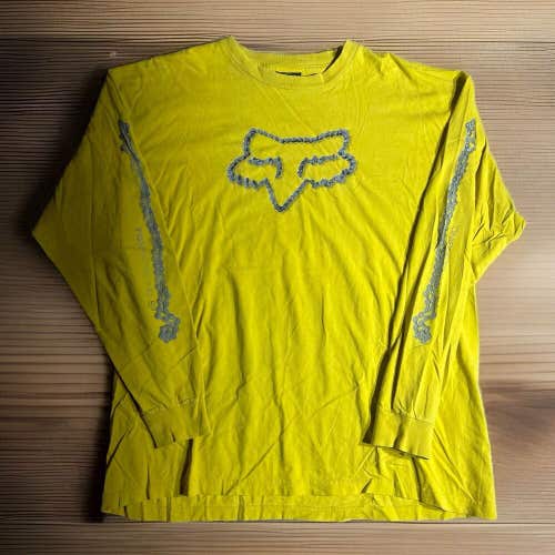 Vintage Fox Racing Shirt Mens Size XXL Motocross Racing Long Sleeve Logo Tee