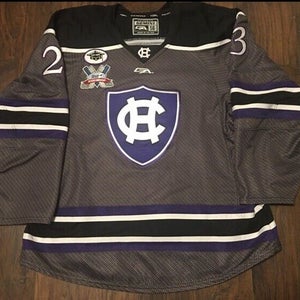 Ryan Ferrill #23 NCAA Holy Cross Crusaders 2016-18 Gray Alternate Game Jersey