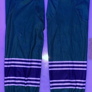 Large Green/Blue Senior Hockey Socks