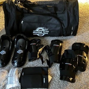 Championship Martial Arts training equipment with carry bag