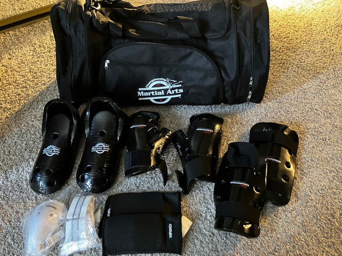 Championship Martial Arts training equipment with carry bag