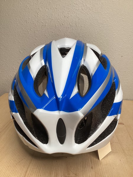 54cm-62cm Bike Helmet (Used) White & Blue