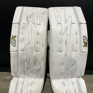 White 29" Intermediate Brian's NetZero 2 Goalie Leg Pads (Used)