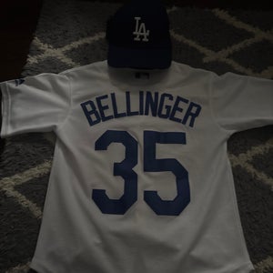 Cody Bellinger Youth Small Dodgers Jersey With Dodgers Hat