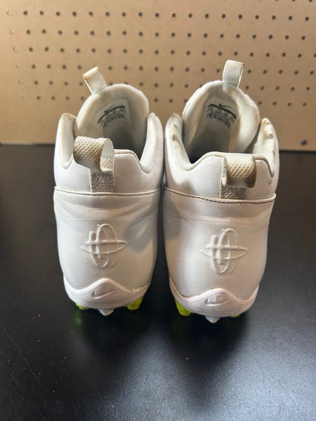 Nike Alpha Huarache 6 Pro Lacrosse Cleats Size 8.5 White