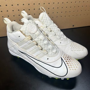 Nike Alpha Huarache 6 Pro Lacrosse Cleats Size 8.5 White