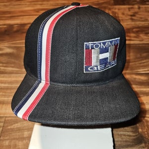 Vintage 1990s Tommy Hilfiger Tommy Gear Hat Cap Vtg Black Strapback