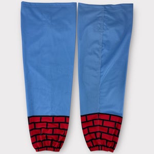 Pro Stock Used Wheeling Nailers Video Game Night Hockey Socks