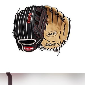 Right Hand Throw 11" (New) A450 Baseball Glove