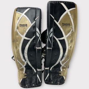 Pro Stock Game Used Reebok Revoke PZ Wheeling Nailers Goalie Pads