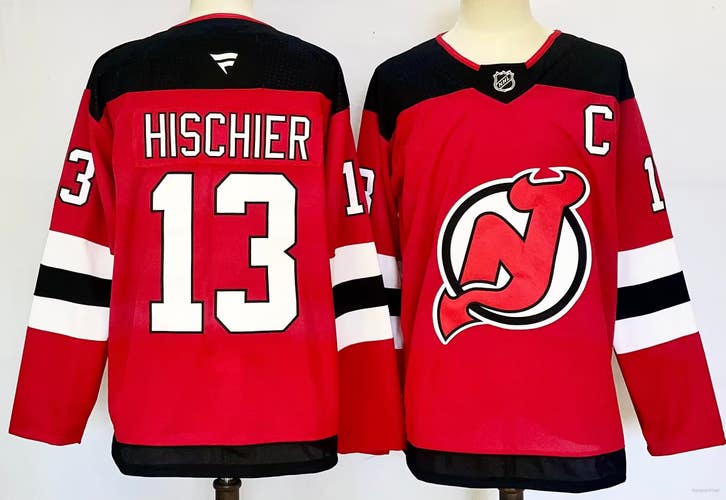 Nico Hischier New Jersey Devils Jersey Ice Hockey Men's size 50 Throwback Vintage