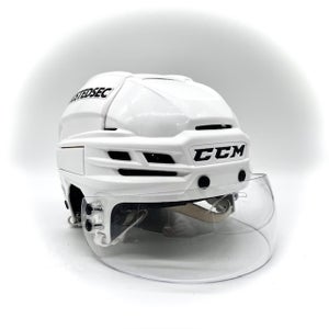 CCM Super Tacks X - Used Pro Stock Hockey Helmet (White)