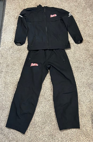 Large Adidas Belle Tire Detroit Hockey Warmup Jacket and Pants