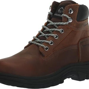 Wolverine Carlsbad 6 Combat Women's 9.5 Brown Leather Waterproof Ankle Boots P51