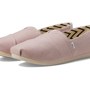 Toms Alpargata 10020660 Flats Women's 11 Pink Canvas Slip-On Casual Shoes P123