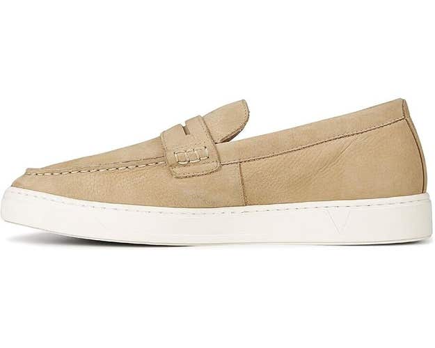 Vionic Thompson Loafer Men's 11.5 Brown Nubuck Leather Slip-On Casual Shoes P32