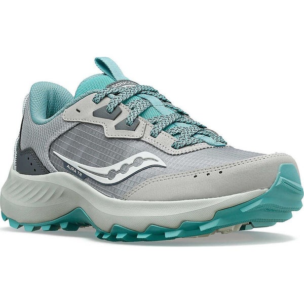 Saucony Aura TR S10862-110 Trail Sneakers Women's 8 Flint Fern Running Shoes P46