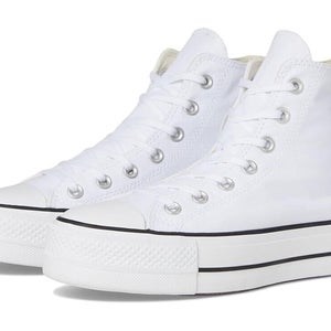 Converse Chuck Taylor All Star Hi Top Sneaker Women 9.5 White Platform Shoe P100