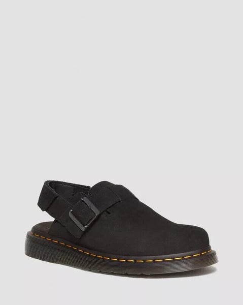 Dr. Martens Jorge II Slingback Mule Unisex 8M/9W Black Leather Slip On Shoes P93