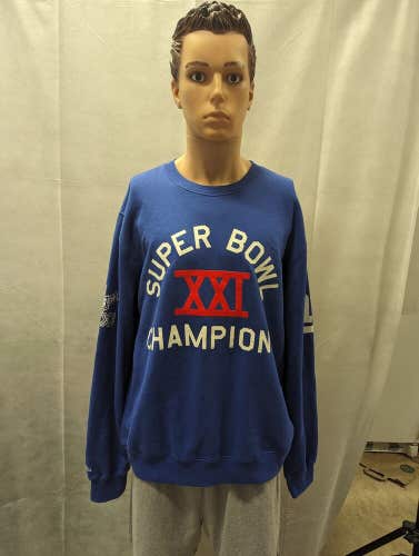 New York Giants Super Bowl XXI Mitchell & Ness Crewneck XL NFL