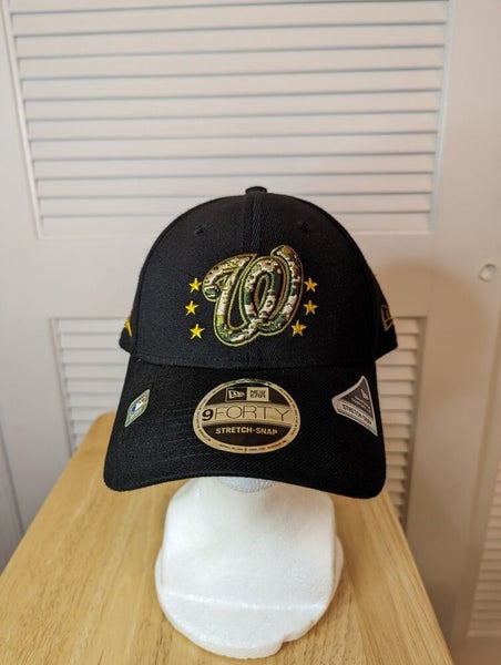 NWS Washington Nationals 2024 Salute To Service New Era 9forty Stretch Snap Hat