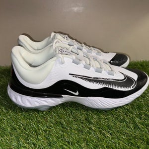 *SOLD* Nike Alpha Huarache Elite 4 Low Metal Baseball Cleats White Mens 12 FD2745-101