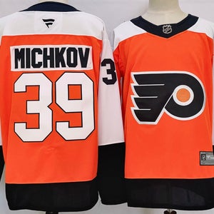 Philadelphia Flyers #39 Matvey Michkov Black Ice Hockey Jerseys Size 54