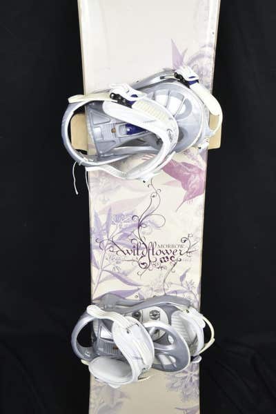 MORROW WILDFLOWER SNOWBOARD SIZE 144 CM WITH K2 MEDIUM BINDINGS