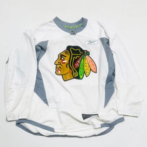 Chicago Blackhawks Reebok MIC Practice Jersey-58-White