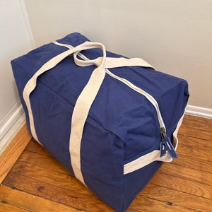 Hockey Coaches Bag 100% Cotton Canvas Blue