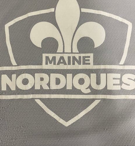2 Maine Nordiques XL practice jerseys (Gray & Blue)