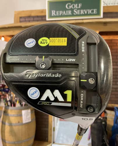 Used TaylorMade M1 460 10.5° Driver Fujikura Senior Flex Graphite MRH