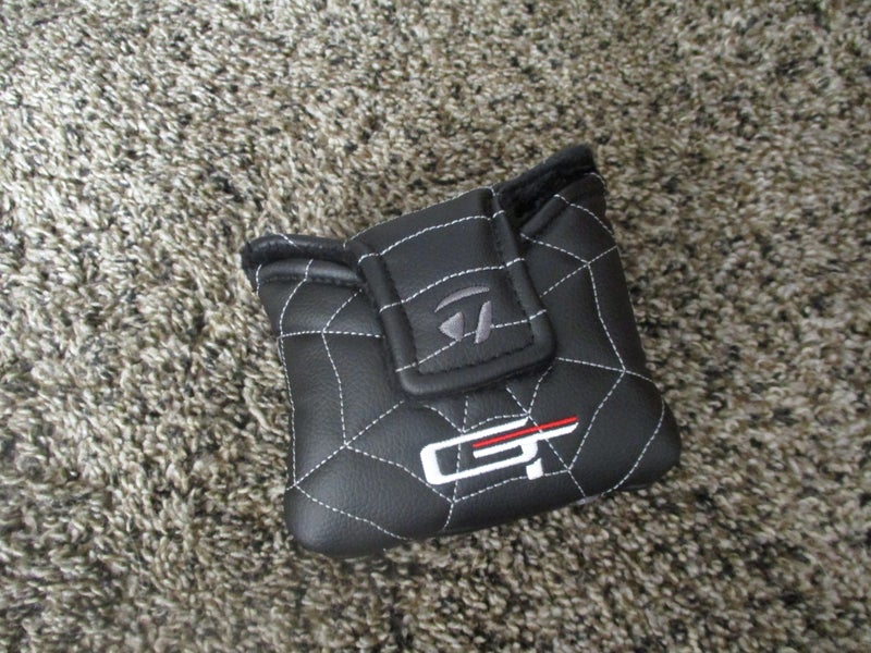 NEW MEN'S LEFT HAND 35" TAYLORMADE SPIDER GTX SILVER SHORT SLANT PUTTER + HEAD COVER