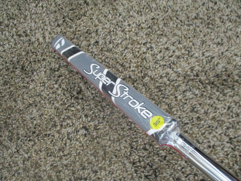 NEW MEN'S LEFT HAND 35" TAYLORMADE SPIDER GTX SILVER SHORT SLANT PUTTER + HEAD COVER