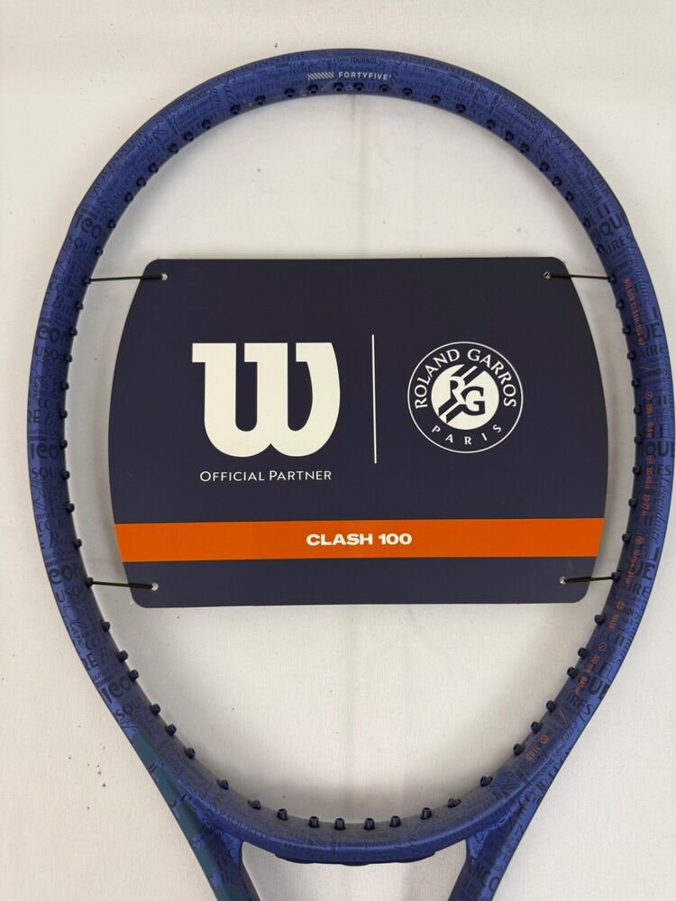 Wilson ROLAND GARROS CLASH 2022モデル NEW Wilson Clash 100 V2 Roland Garros 2022, 4 1/4 | eBay