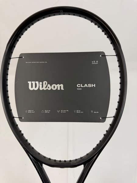 NEW Wilson Clash 100 V2 Noir Black Edition, 4 3/8