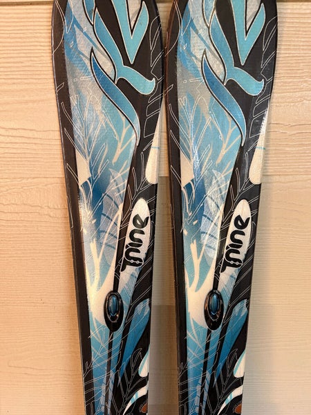 K2 True Luv Womens Rocker Downhill Skis 156 cm. Marker Bindings