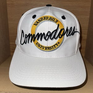 Vintage 90s Vanderbilt Commodores The Game NCAA Snapback Hat Cap RARE
