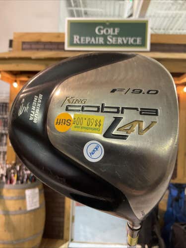 Used Cobra King L4V 9° Driver Diamana 57 Stiff Flex Graphite Shaft MRH